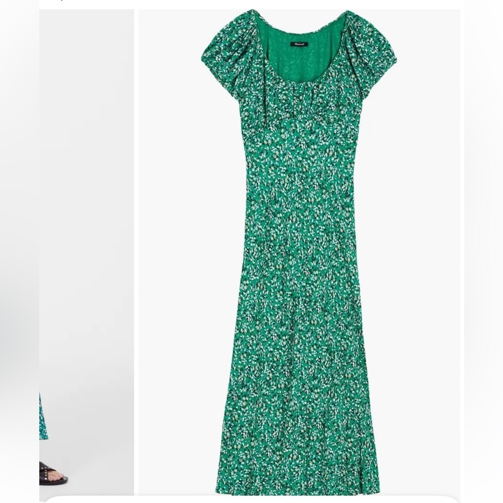 Floral Ruched Scoop Neck Maxi Dress
Madewell Green 2 size